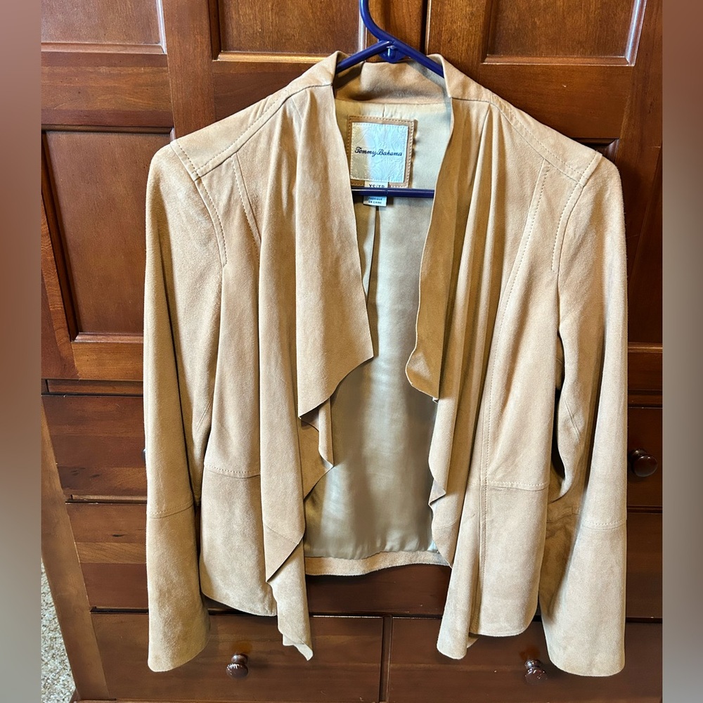 Tommy Bahama Tan Suede Jacket, size XS